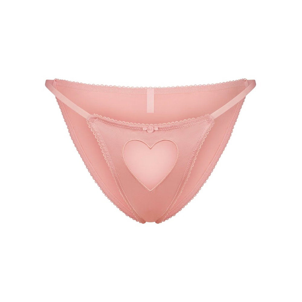 SKIMS BALLET TULLE HEART SILK BIKINI